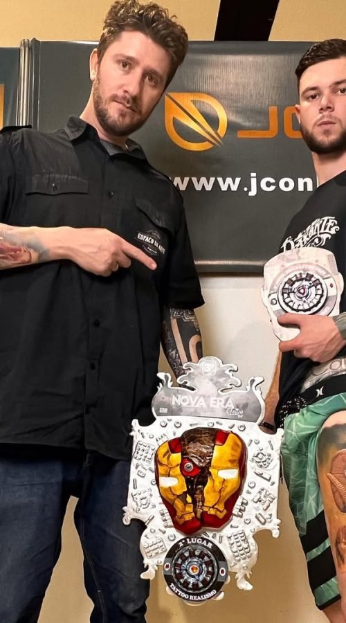 Trabalho premiado 🏆 na convenção @novaeratattoofest Agradecer a toda equipe do @studioespacodaa